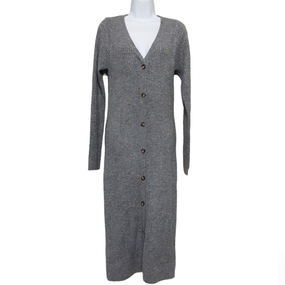 Abercrombie & Fitch Gray Midi Dress - Picture 9 of 10